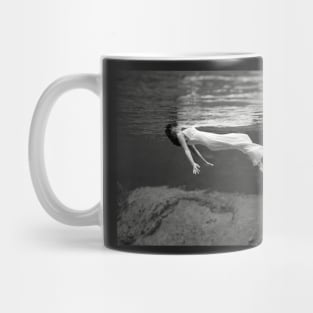 Floating Underwater, 1947. Vintage Photo Mug